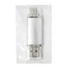 USB flash-карта ASSORTI OTG Type-C (16Гб), серебристая, 6,3х1,7х0,8 см, металл