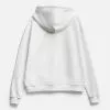 Толстовка унисекс оверсайз на молнии Zippy Terry, белая, размер XL/XXL