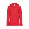 Толстовка без начеса "Ladies Lightweight Hooded Sweat", красный, S, 80% х/б 20% полиэстер, 240 г/м2