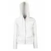 Толстовка "Lady-Fit Hooded Sweat Jacket", белый_XS, 75% х/б, 25% п/э, 280 г/м2