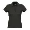 Поло женское PASSION, черный, 2XL, 100% хлопок, 170 г/м2